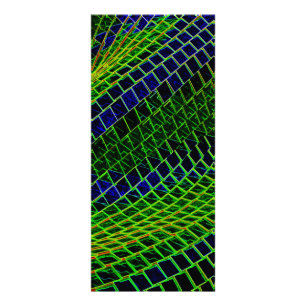 Carte Publicitaire Neon motif