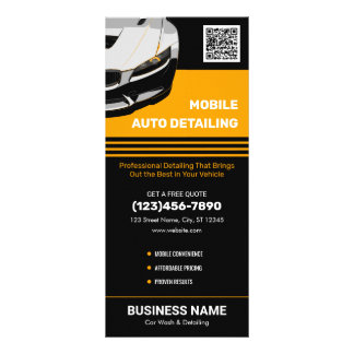 Carte Publicitaire Nettoyage Automobile Personnalisé sur Mobile Détai