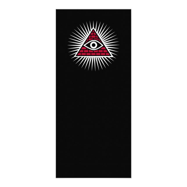 Carte Publicitaire Oeil freemasonique (Devant)
