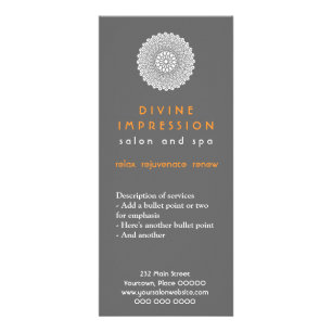 Carte Publicitaire Orange divine d'impression