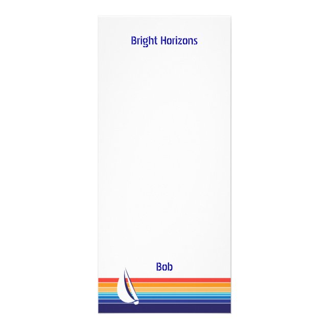 Carte Publicitaire Paquet de Square_Office de couleur de bateau (Devant)