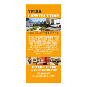Carte Publicitaire Peinture de construction intérieur circulaire exté