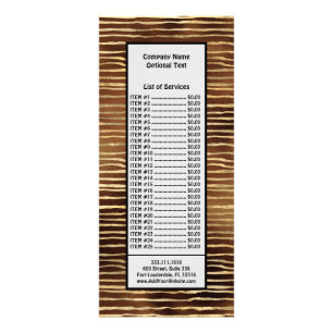 Carte Publicitaire Peinture en aérosol marron bronze Horizontale Doré