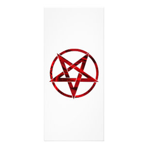 Carte Publicitaire Pentagramme du Diable Rouge