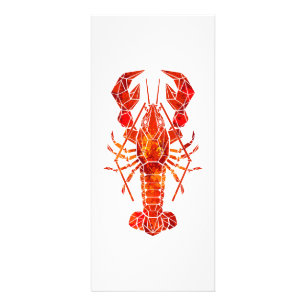 Carte Publicitaire Phomard polygonal rouge