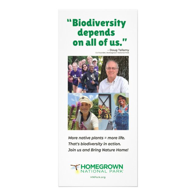 Carte Publicitaire PNH "La biodiversité dépend de nous tous" (Devant)