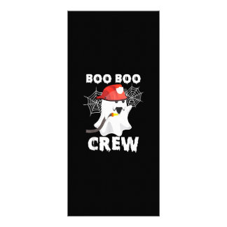 Carte Publicitaire Pompier Boo Boo Crew Halloween fantôme pompier