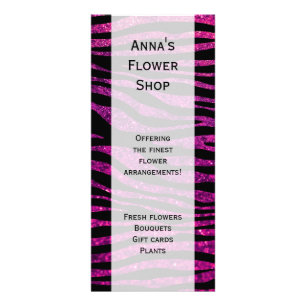 Carte Publicitaire Poster de animal, rayures de zèbre, parties