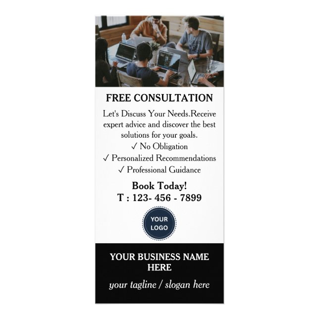 Carte Publicitaire Présentation de l'offre de consultation gratuite s (Devant)