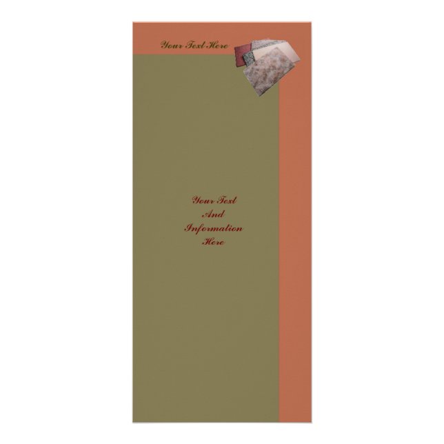 Carte Publicitaire Présentoir pour tapis (Devant)