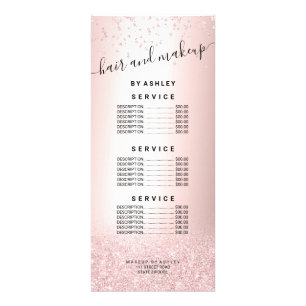 Carte Publicitaire prix métallique de confettis d'étincelle de