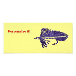 Carte Publicitaire Purple Matuka banderole, attache à la mouche, art 
