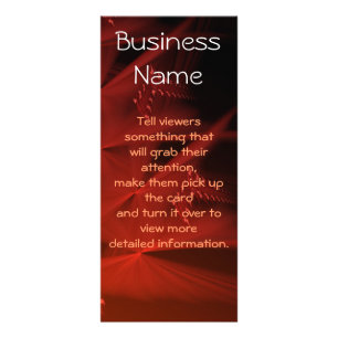 Carte Publicitaire Red Streak - Art Abstrait personnalisé