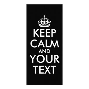 Carte Publicitaire Restez calme et continuez - Créez votre propre
