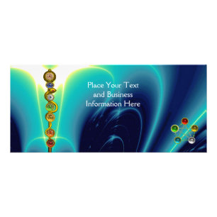 CARTE PUBLICITAIRE RODE D'ASCLEPIUS, 7 CHAKRAS, YOGA, ÉNERGIE SPIRITU