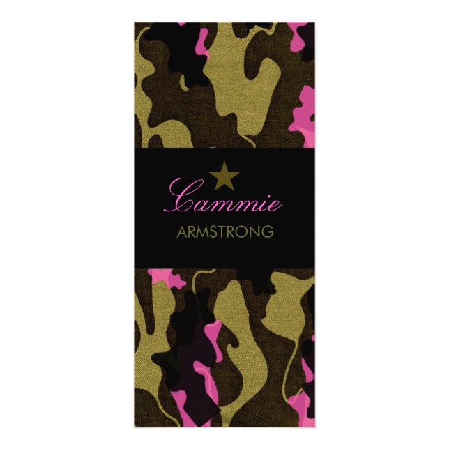 Carte Publicitaire Rose d'étoile de 311 Camo (Devant)