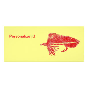 Carte Publicitaire Rouges Matuka, attache à la mouche, art de pêche à