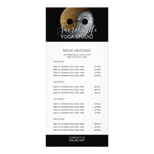 Carte Publicitaire Sacred Balance Symbole Yin Yang