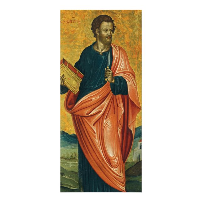 Carte Publicitaire Saint Bartholomée l'icône orthodoxe apôtre (Devant)