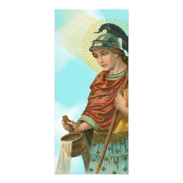 Carte Publicitaire Saint Florian avec seau (Ciel clair ; M 019) (Devant)