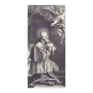 Carte Publicitaire Saint François de Sales Art en noir et blanc