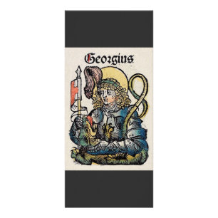 Carte Publicitaire Saint Georges de la Chronique de Nuremberg