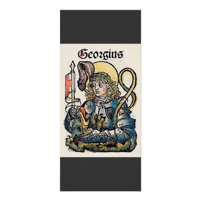 Carte Publicitaire Saint Georges de la Chronique de Nuremberg (Devant)