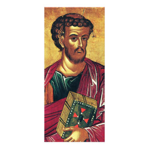 Carte Publicitaire Saint Luc l'icône évangéliste orthodoxe