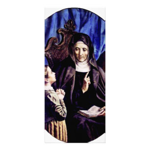 Carte Publicitaire Sainte Angèle Merici Patronne des Éducateurs et 