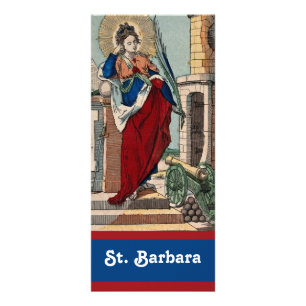Carte Publicitaire Sainte-Barbe avec de l'artillerie (M 007)