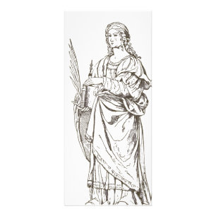Carte Publicitaire Sainte Lucie par Bernardino Luini 