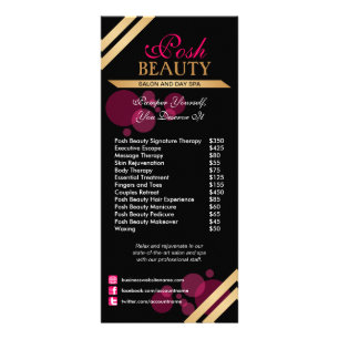 Carte Publicitaire Salon de beauté Produits et services d'affaires