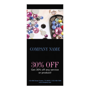 Carte Publicitaire salon élégant de manucure à ongles