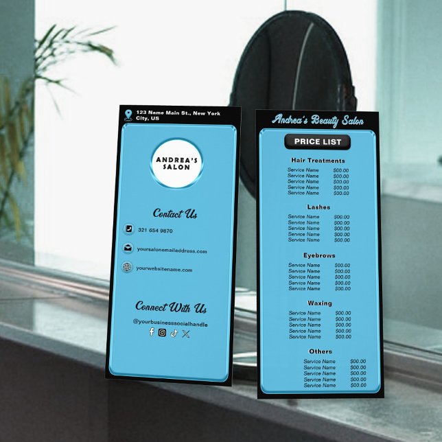 Carte Publicitaire Salon Professionnel Ajouter un logo Services et Ta (Créateur téléchargé)