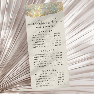 Carte Publicitaire Script de signature holographique Moderne Glam pai