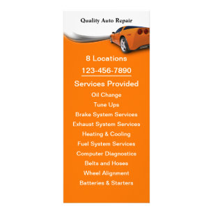 Carte Publicitaire Service automobile
