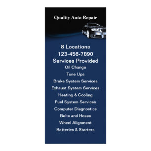 Carte Publicitaire Service automobile
