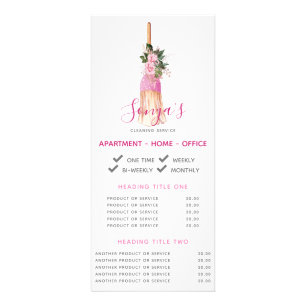 Carte Publicitaire Service de nettoyage Salle de bain promotionnelle 