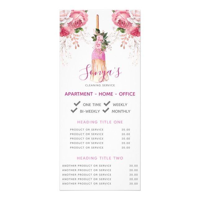 Carte Publicitaire Service de nettoyage Salle de bain promotionnelle  (Devant)