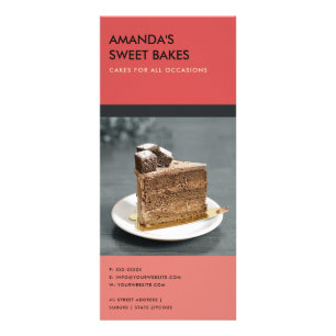 CARTE PUBLICITAIRE SERVICE DE PRIX MODERNE DE BAKERY ROUGE ROUGE ROUG