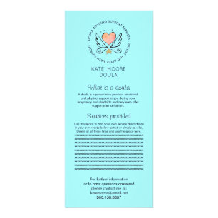 Carte Publicitaire Services de doula ou de sage-femme Whimsical Heart