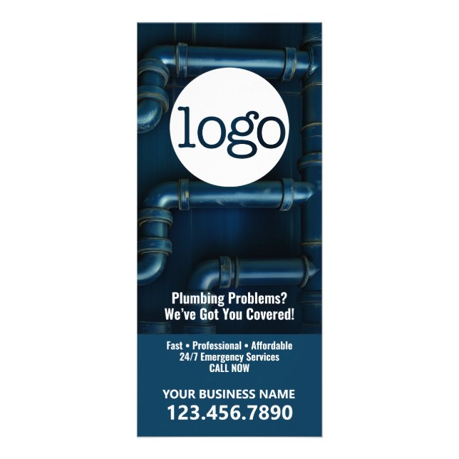 Carte Publicitaire Services de plomberie - Petite entreprise Plomber  (Devant)
