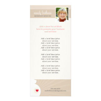 Carte Publicitaire SERVICES DE PRIX FEMME MOYENNE enceinte silhouette