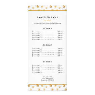 Carte Publicitaire Services de salon pour animaux professionnels Empr