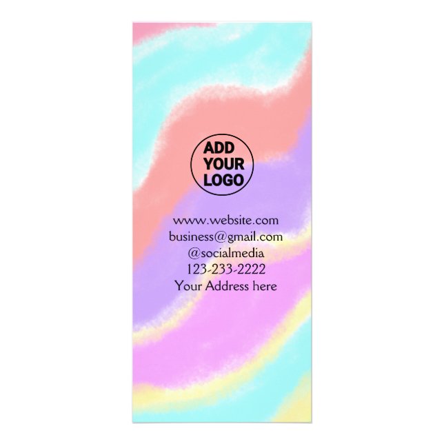 Carte Publicitaire simple et minimal ajouter votre logo/design ici te (Devant)