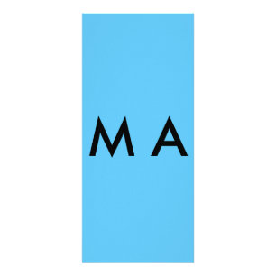 Carte Publicitaire Simple monogramme ajouter votre nom lettre man min