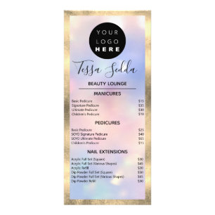 Carte Publicitaire Spa de maquillage de cheveux Manucure Pedicure