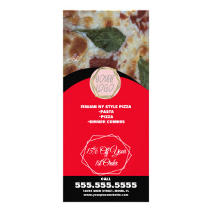 Carte Publicitaire Spécialités de déjeuner de restaurant de pizza B