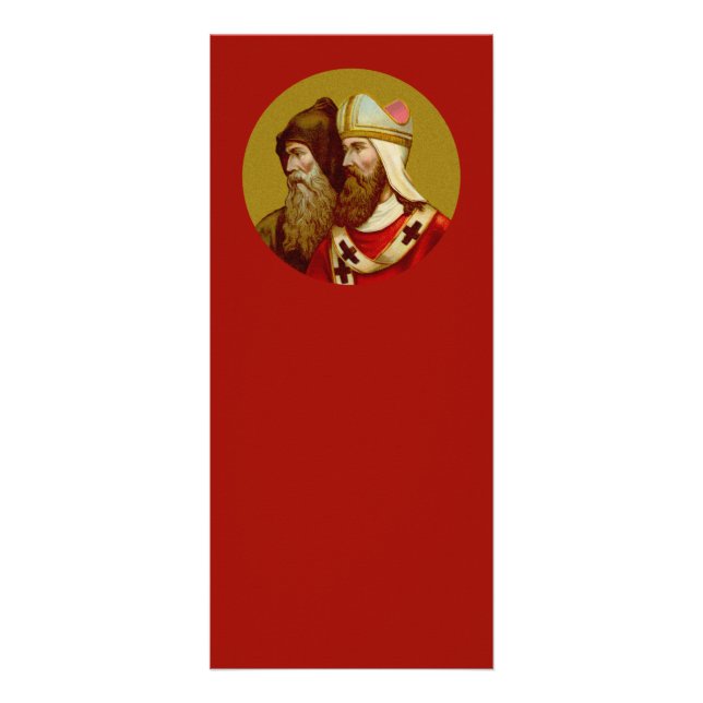 Carte Publicitaire SS. Cyril & Methodius (M 001) Vierge personnalisée (Devant)