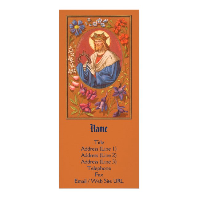 Carte Publicitaire St. Louis IX le roi (PM 05) Personnalisable (Devant)